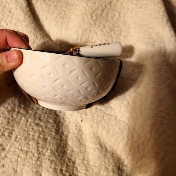 Cheeseball bowl and stainless steel knife for serving, or use it as you will!NWT - Picture 2 of 9